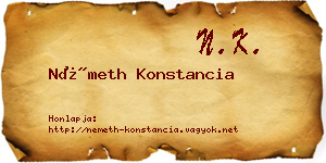 Németh Konstancia névjegykártya